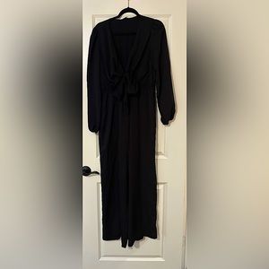 Black Full Length Jump Suit